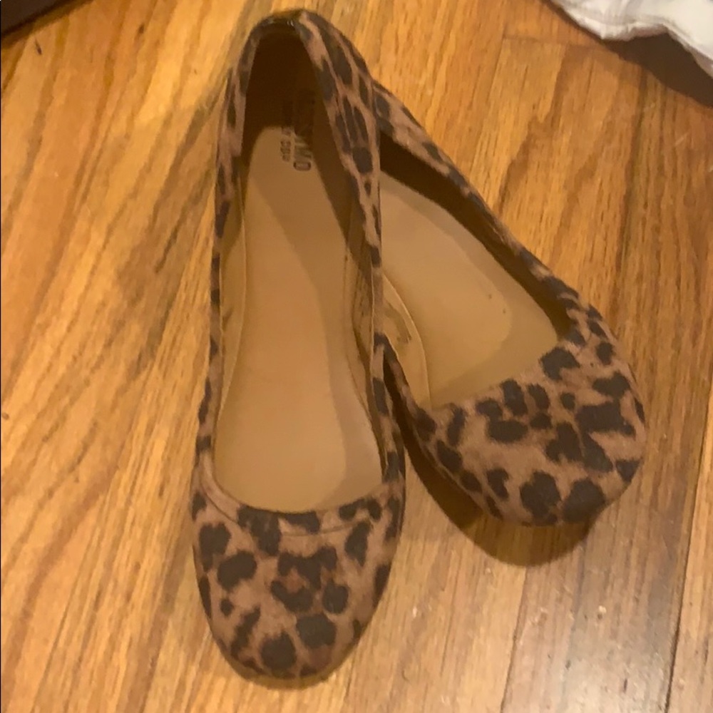 Animal print ballet flat